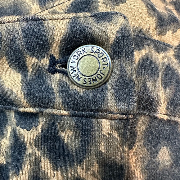 JONES NEW YORK Petite Leopard Stretch Pencil skirt 8P | streetwear grunge office - Picture 9 of 14